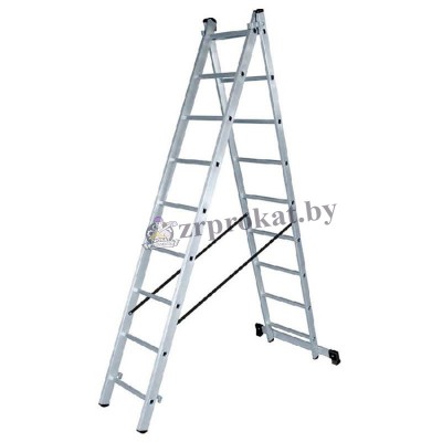 Лестница алюминиевая двухсекционная 255 / 426 см 2 х 9